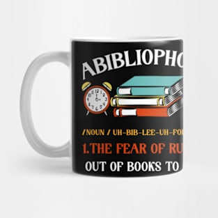 Abibliophobia - Funny Reading Bookworm Reader Mug